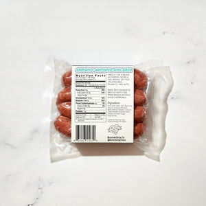 New York pastured heritage pork and grass-fed beef, smoked and uncured kielbasa links.  Hand delivered to your door from a Mom and Mom butcher shop, Butcher Girls.