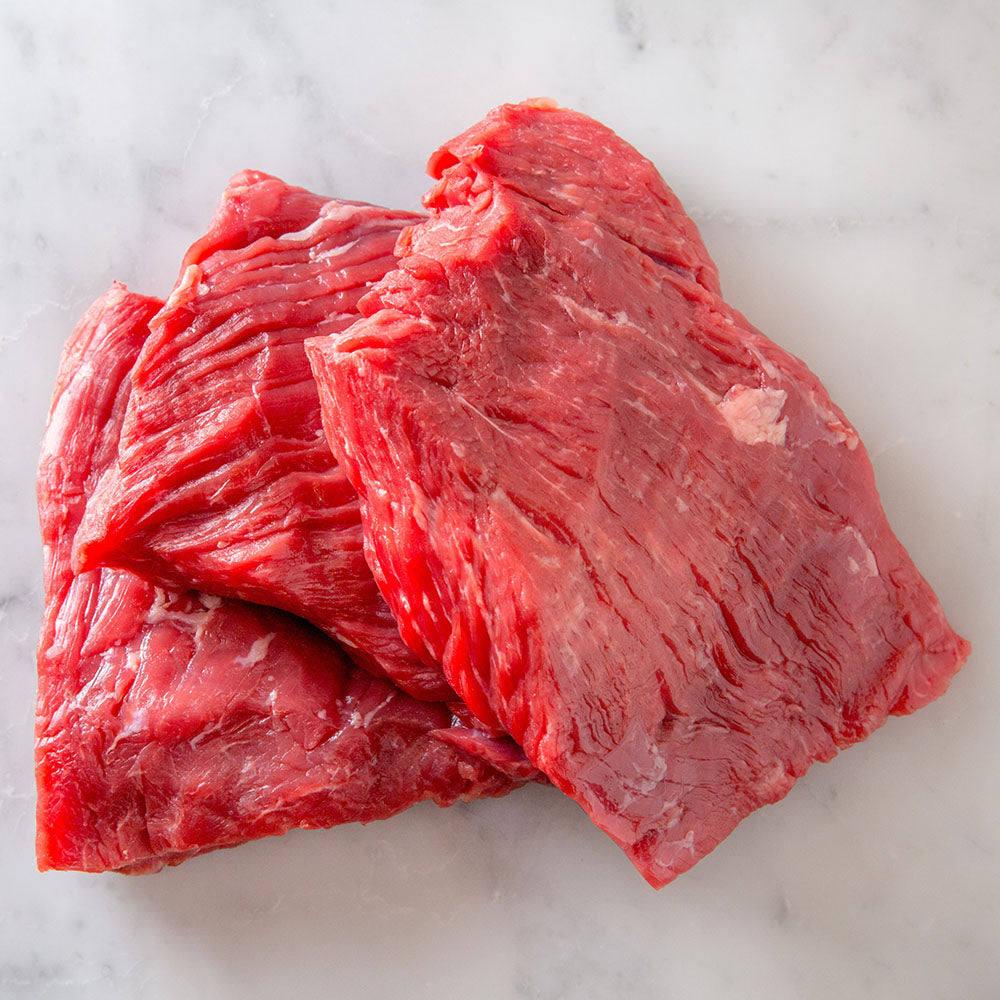 All-natural grass-fed ethically and sustainably raised bavette.  Cut by whole animal butchers.  Delivered straight to your door, in time for dinner, from small family business, Butcher Girls.