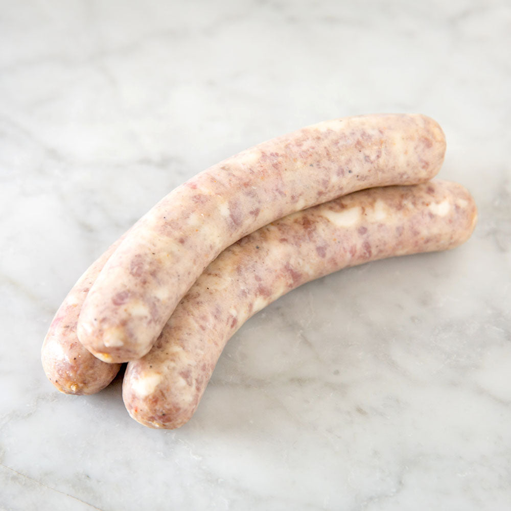 Handmade sausages filled with grass-fed ethically raised meat.  Delicious, nutritious and great for quick meals.  Delivered straight to your door from a mom and mom butcher shop, Butcher Girls.