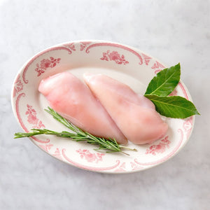 All natural heritage pasture raised boneless skinless chicken breast from SnowDance Farm in Livingston Manor, New York. Hand delivered to your door from a Mom and Mom butcher shop.